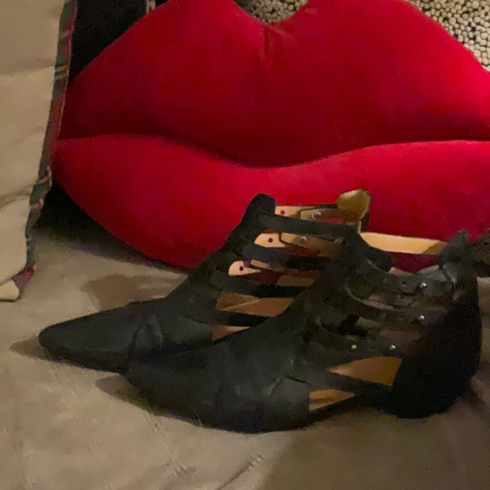 John Fluevog Beckie Black leather